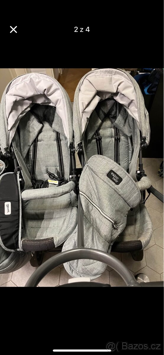 Kočárek pro dvě děti Valco Snap Dul - 4