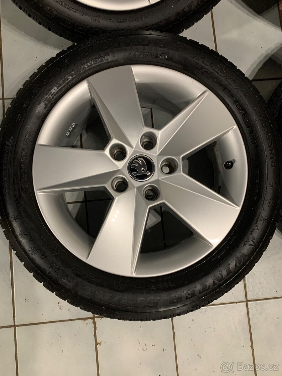 Alu kola Škoda R16 5X112 ZIMNÍ PNEU 205/55 R16 ILLIAS - 4