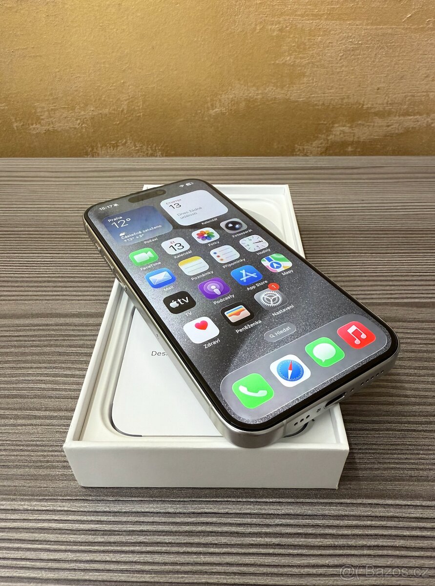 Apple iPhone 15 Pro 128GB bílá, komplet - 4