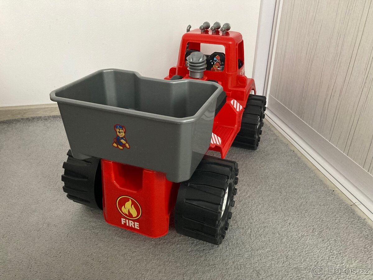 Dětské odrážedlo BAYO hasičské auto s korbou - 4