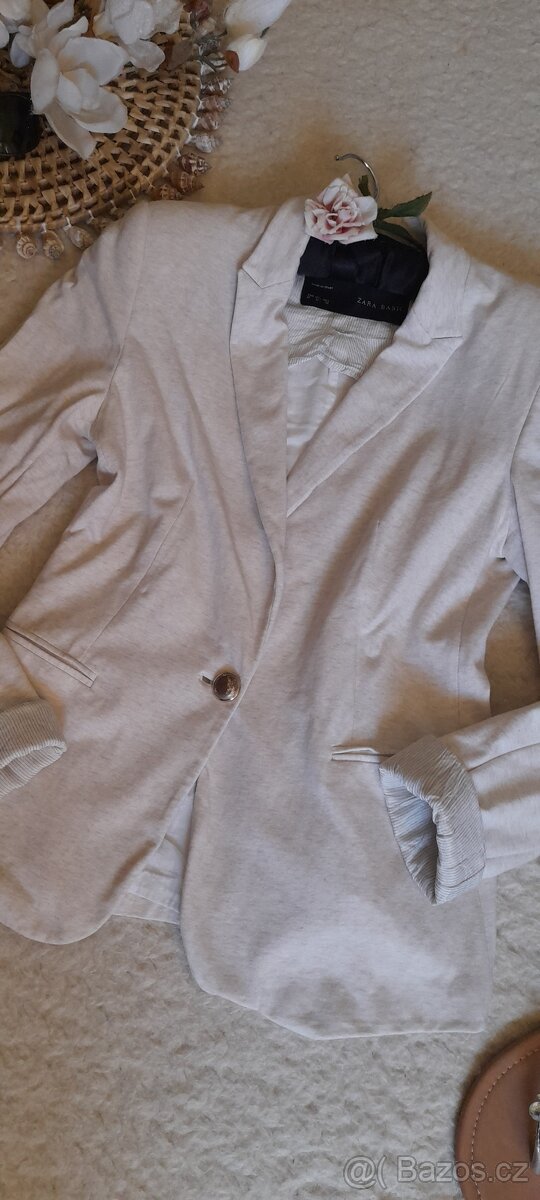 Zara ležérní melírové sako - 4