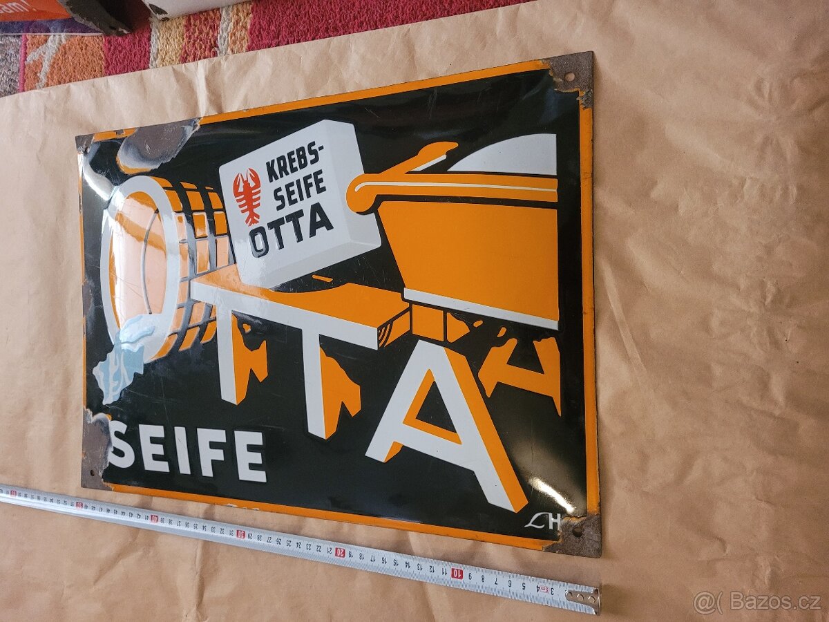Stara Cedule smaltovana OTTA Mýdlo - 4
