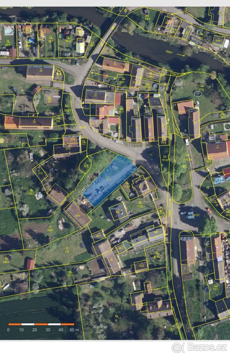 stavební pozemek 706 m2 Stadice - 4