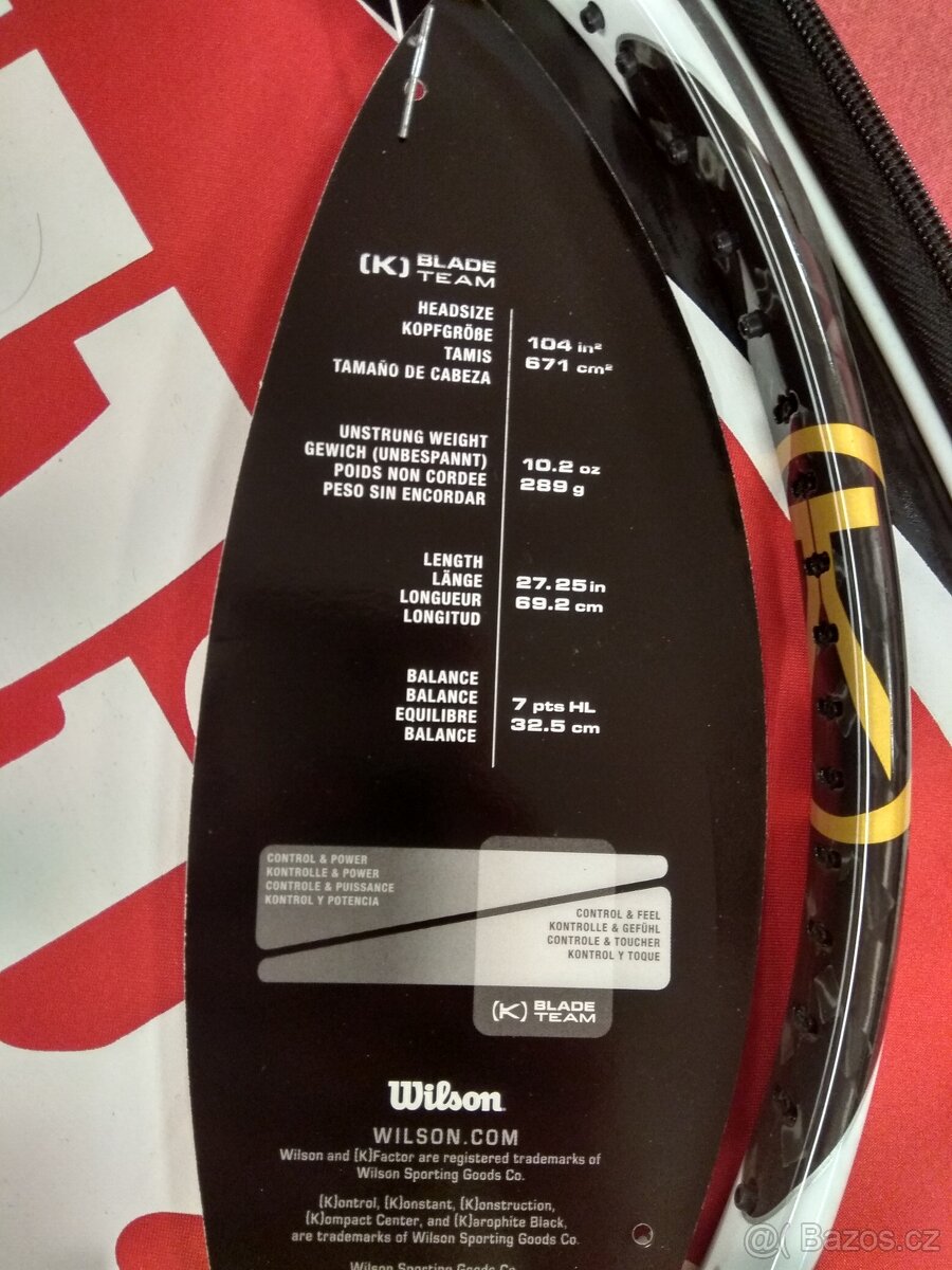 - NOVÁ – Tenisová raketa na tenis Wilson WRT7981103 - 4