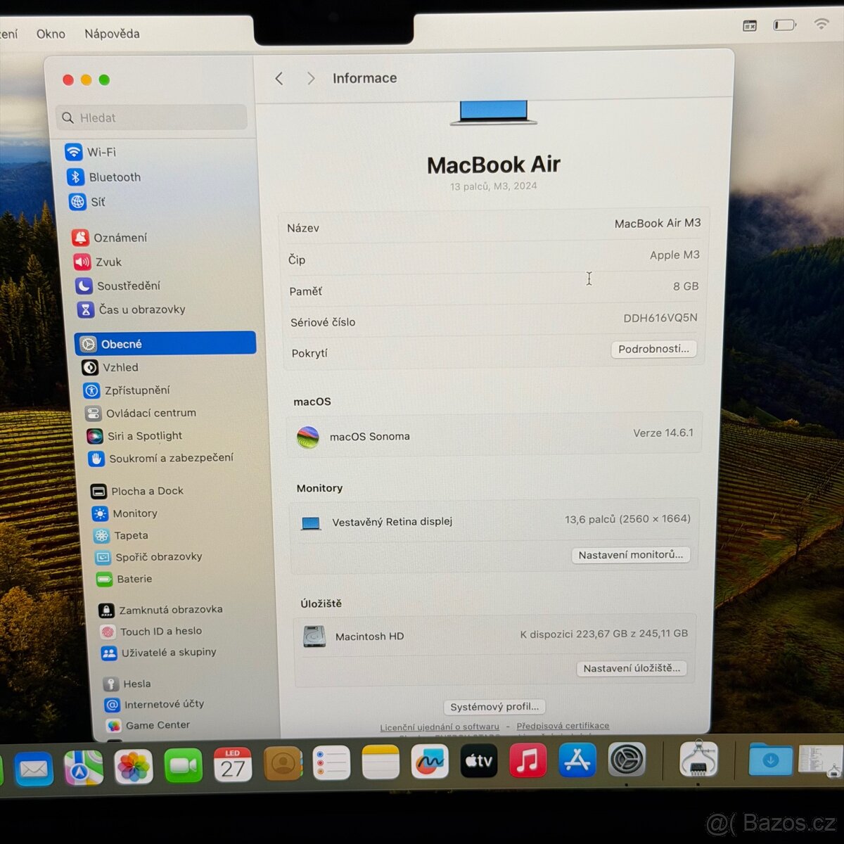 NOVÝ MACBOOK AIR 13” m3/256GB/8GB/BATERIE 100% - 4