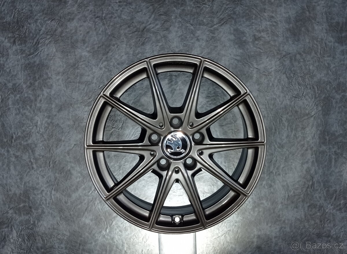 Alu kola 16" 5x112 Chrom Shadow Mercedes Audi VW Škoda Seat - 4