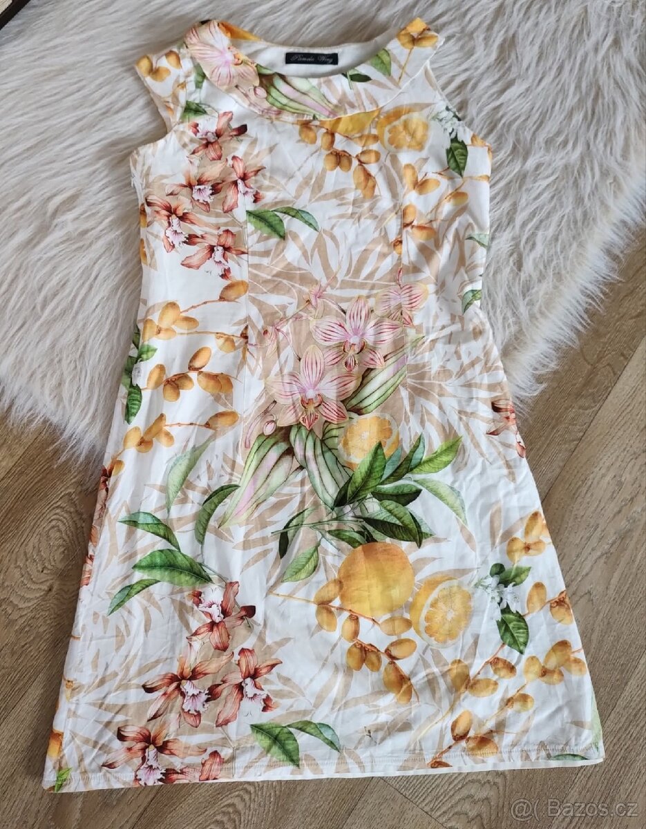 Barevné šaty - M/L - 4