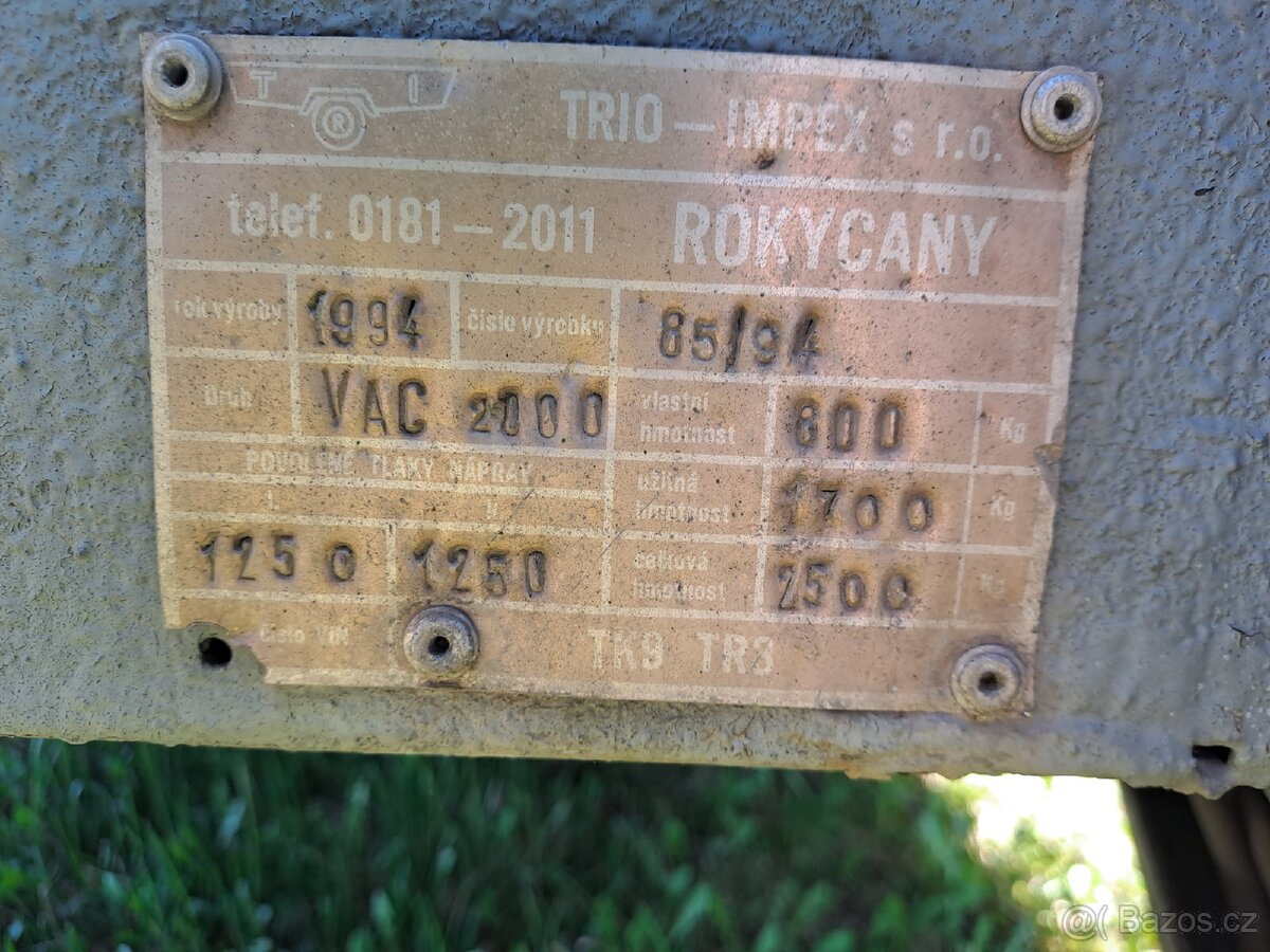 Ptatak,2500kg, STK platná.