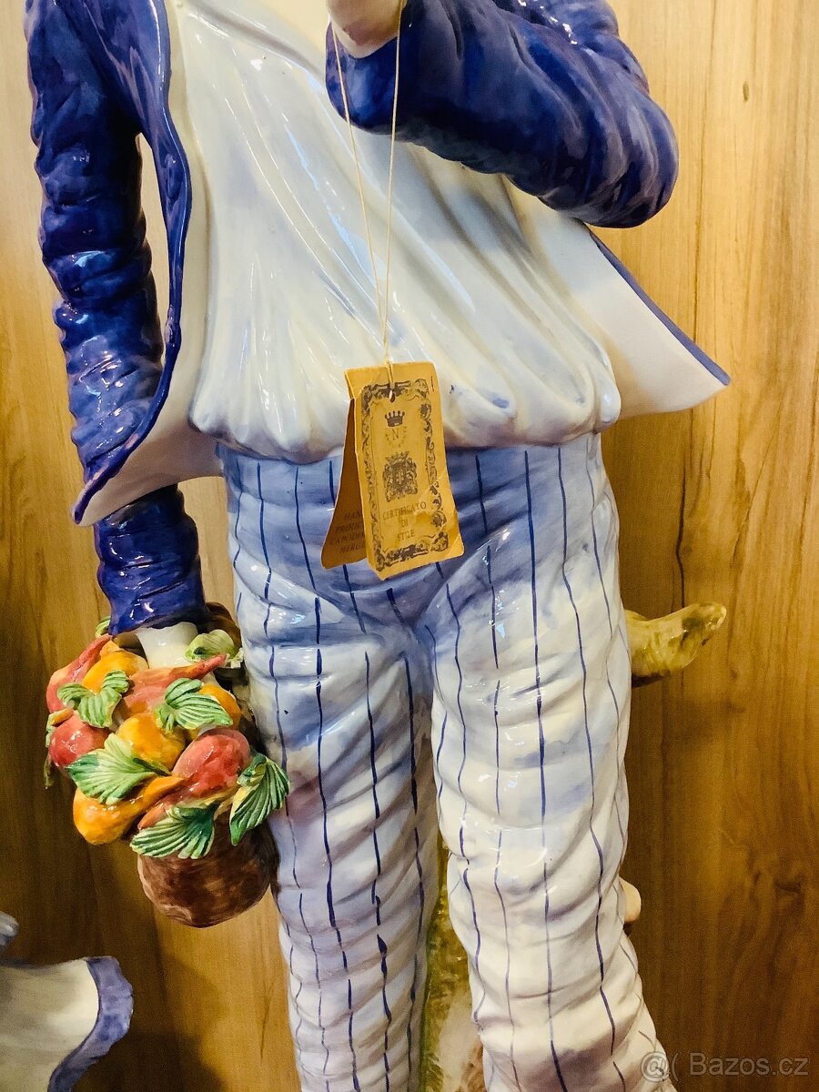 Staré porcelánové sousoší 110cm - 4