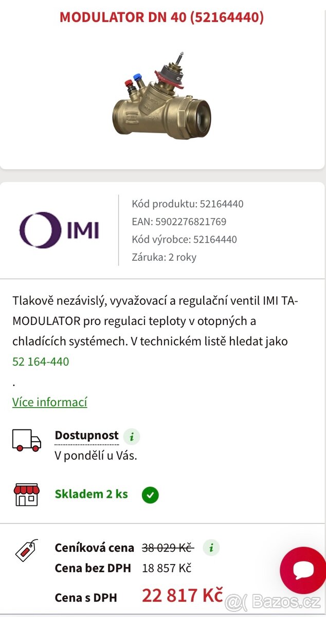 TA Modulator DN40-50. Nový - 4