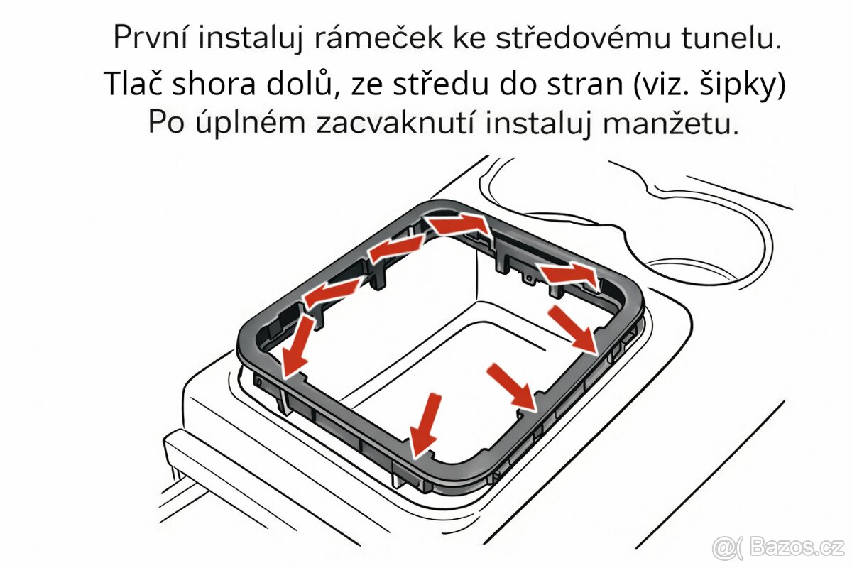 Felicia FL rámeček manžety řadící páky - 4