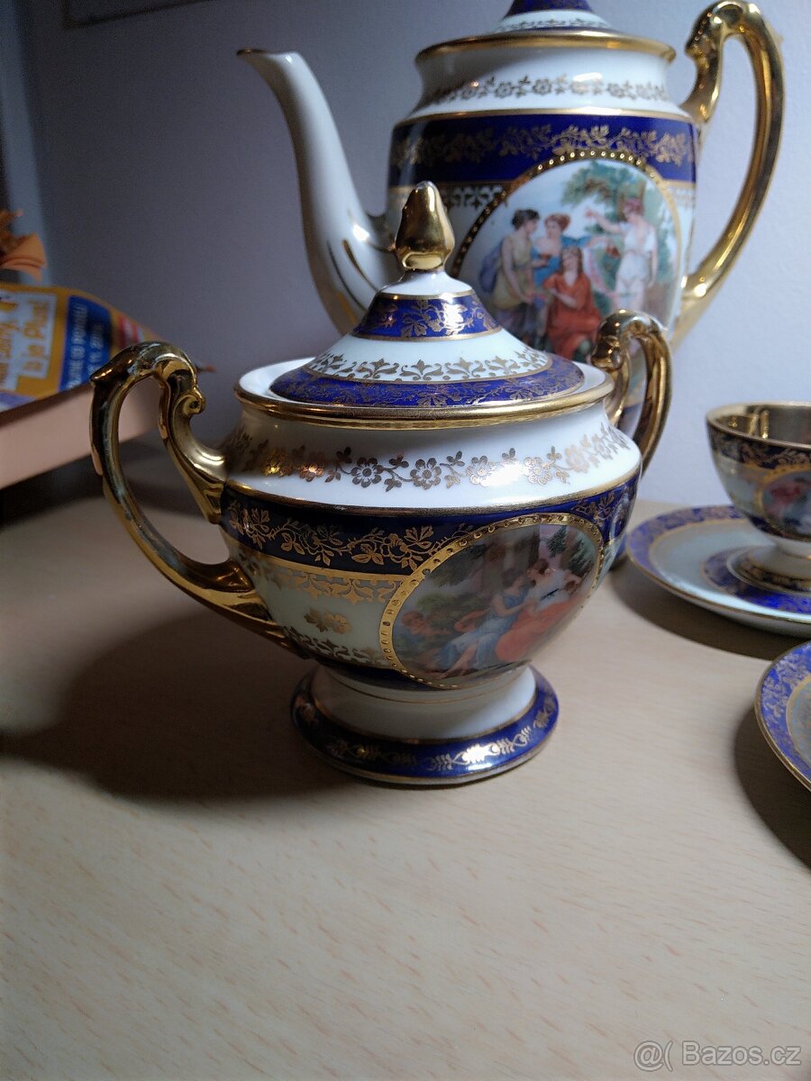 Stará sada keramiky - čajový servis - 4