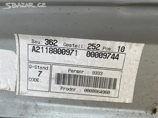 MERCEDES BENZ TŘÍDY E,W211 - NOVÝ ZADNÍ NÁRAZNÍK - 4