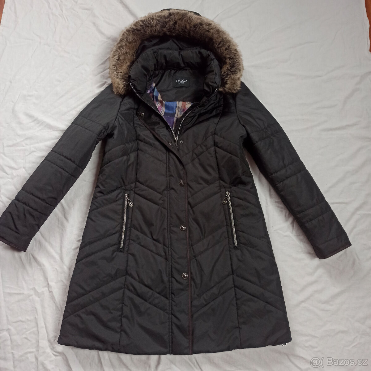 dámská zimní bunda - kabát 40 - 42 TOP STAV - 4