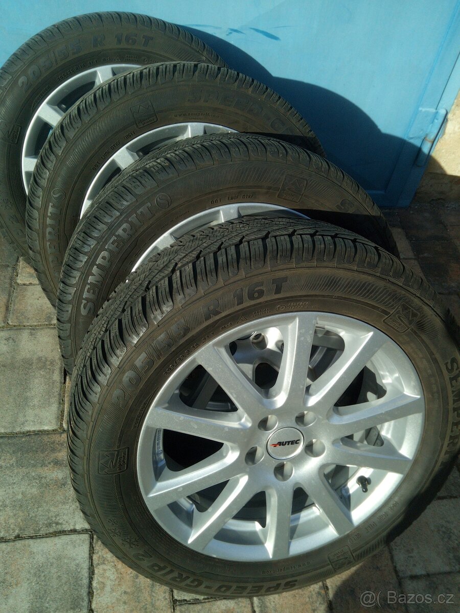 Prodám sadu zimních ALU kol na Škoda 16" - 4