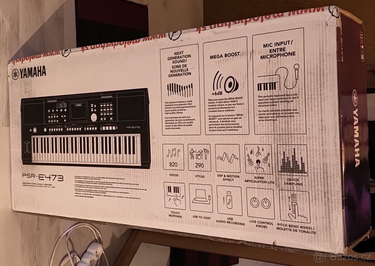 Prodám keyboard yamaha psr e473 - 4