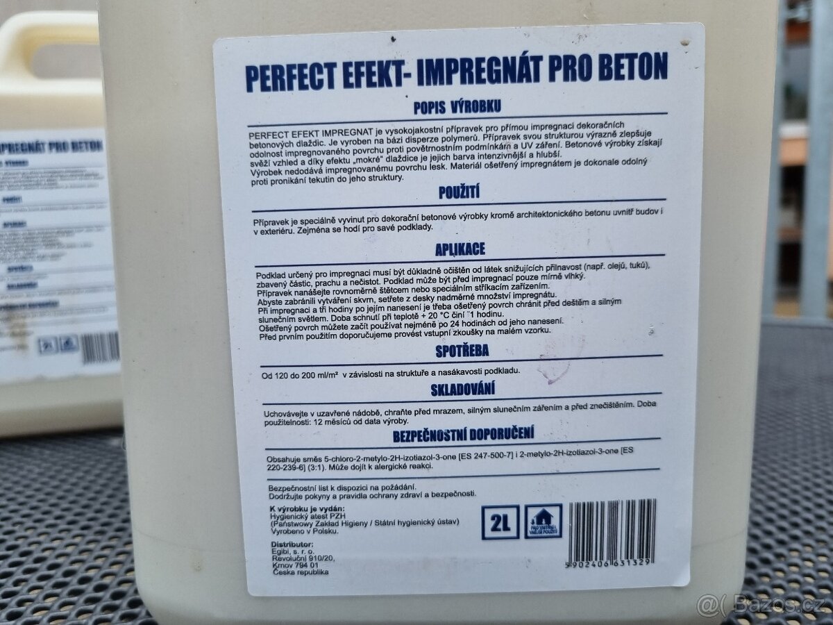 Steinblau Perfect Efekt - impregnace pro beton 3lt - 4