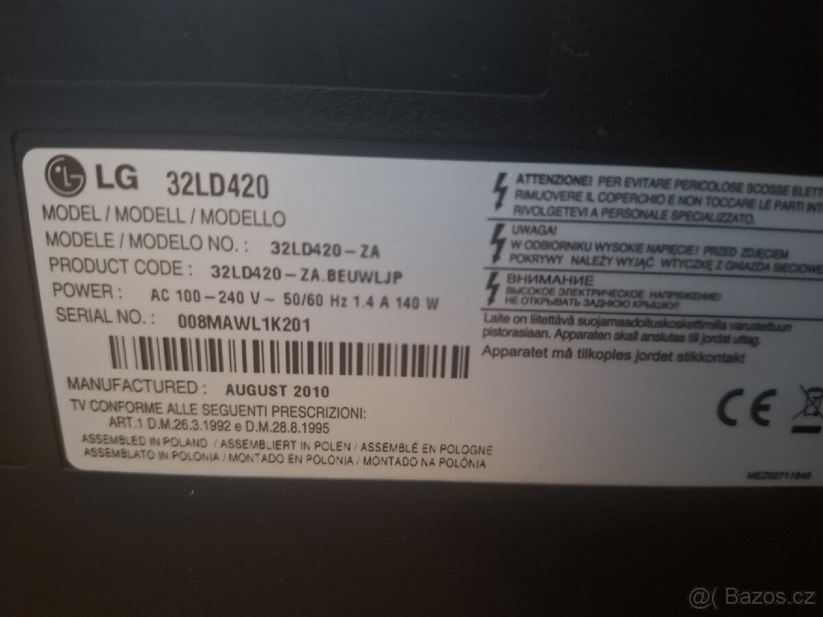 Televize LG velikost 82 cm - 4