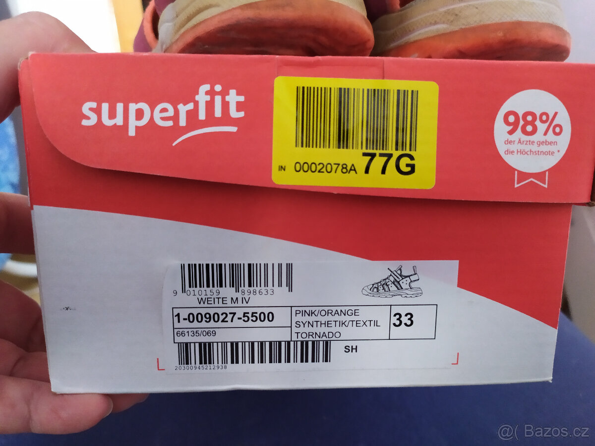 Dívčí sandály, Superfit, vel. 33 - 4