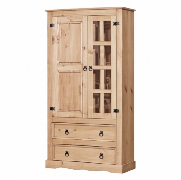 Dřevěná vitrína CORONA vosk 16254 - 4