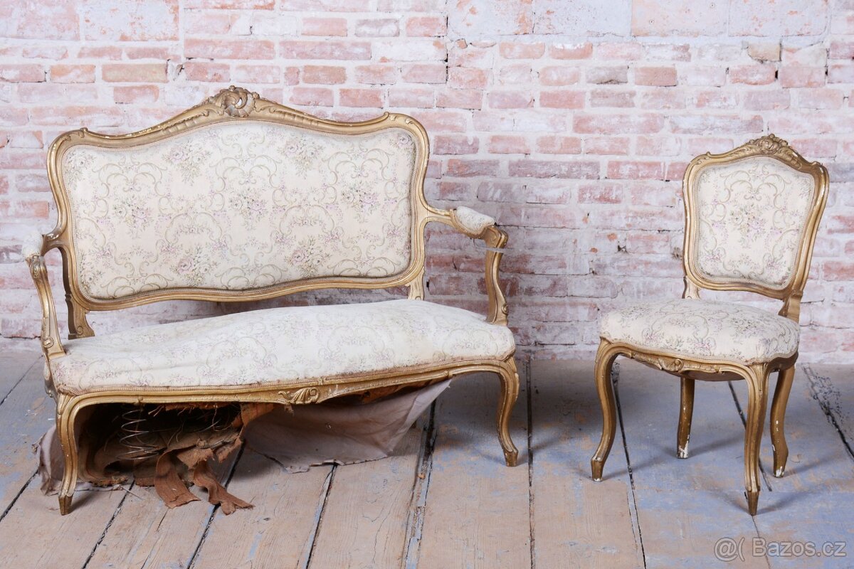 Elegantní sofa ve stylu Ludvíka Filipa - 4