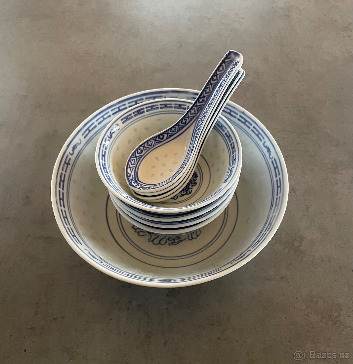 Čínský rýžový porcelán sada - 4