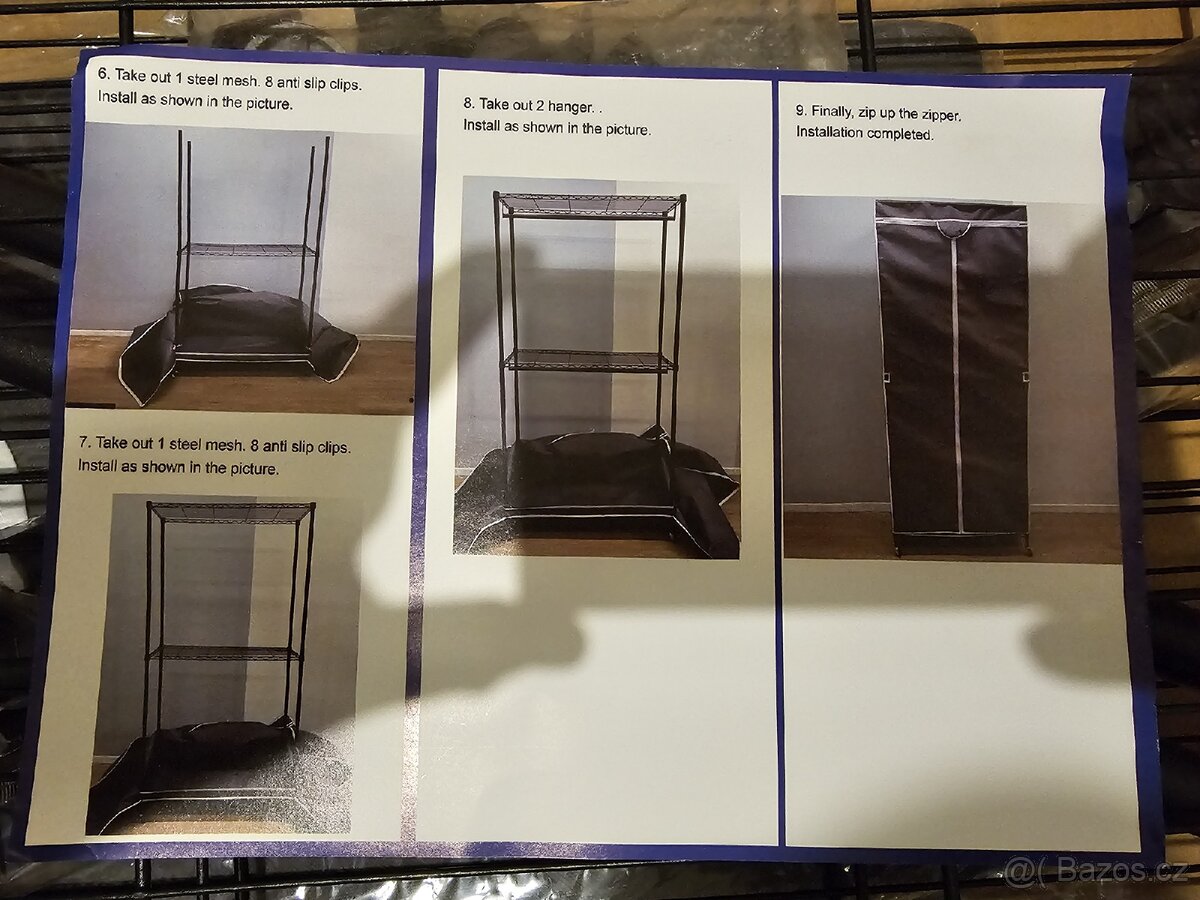 Textilní šatní skříň - 4