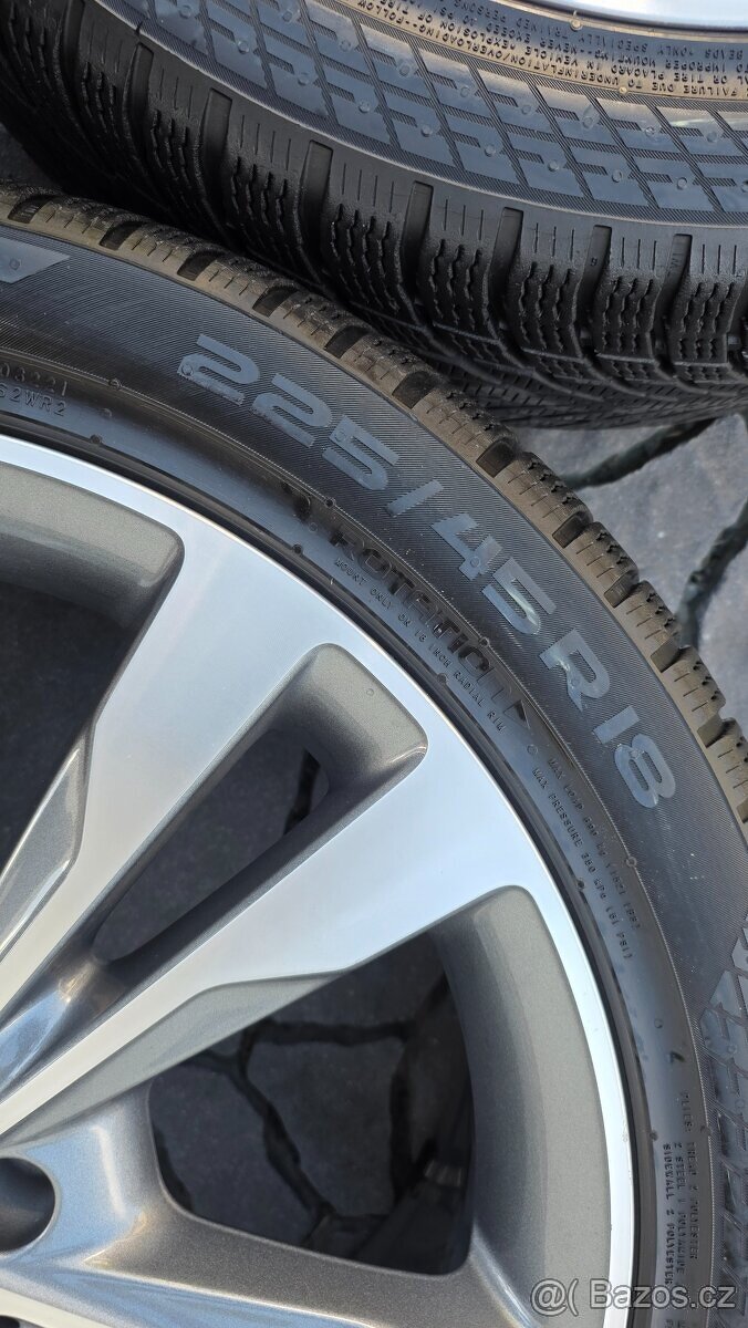 ALU R18 5x112 + zimní pneu NOKIAN – Mercedes C (W205) - 4