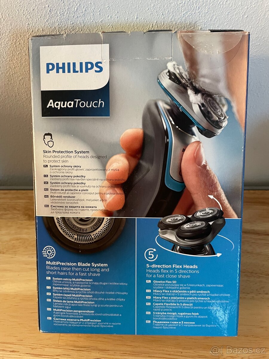 Elektrický holicí strojek Philips AquaTouch S5400/06 - 4