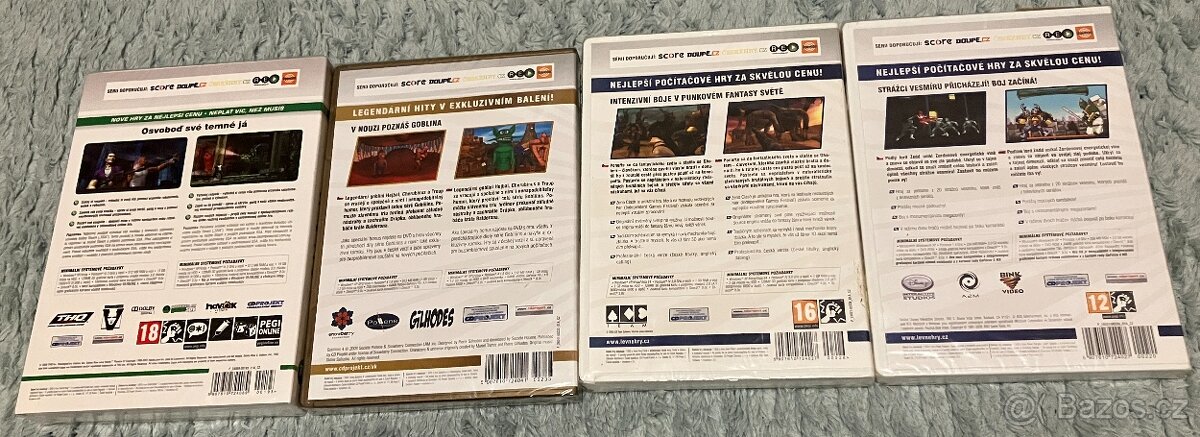 Nové, zabalené PC hry z kolekce klasiky, cena od jednoho kus - 4