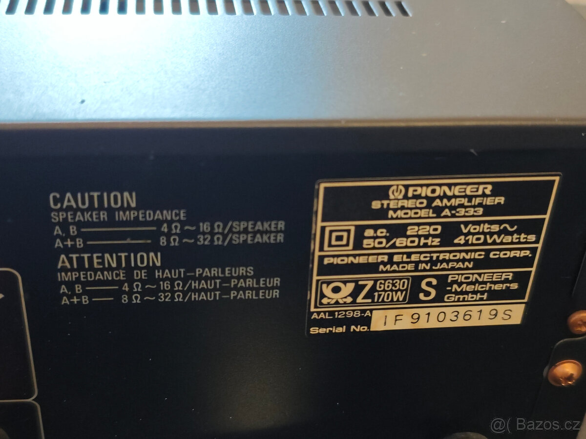 Pioneer A-333 zesilovač - 4