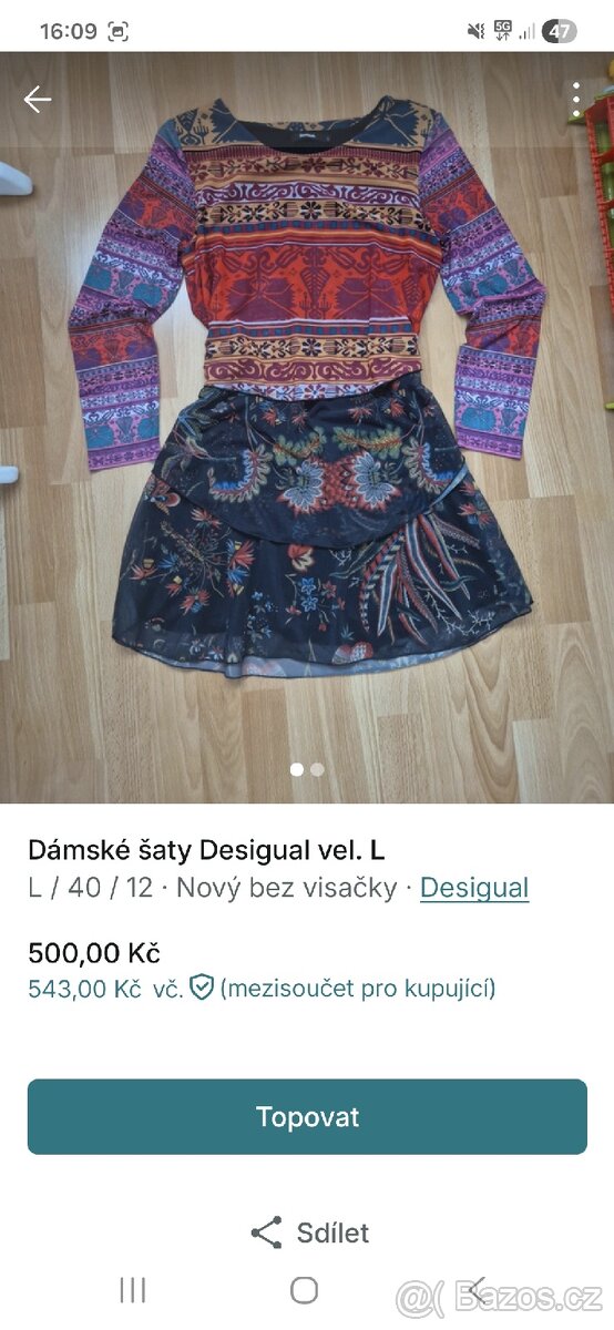 Dámské šaty Desigual vel. M a L - 4