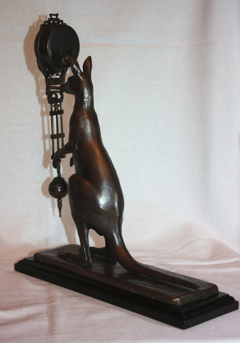 Hodiny klokan kejvačky kývací kejvací mysteriozní socha sošk - 4