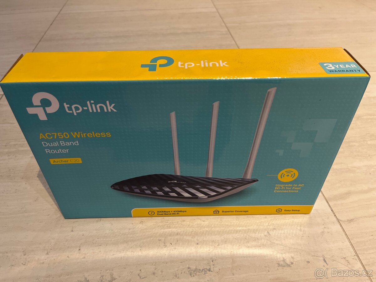 Bezdrátový router TP-Link Archer C20 AC750 Dual Band - 4