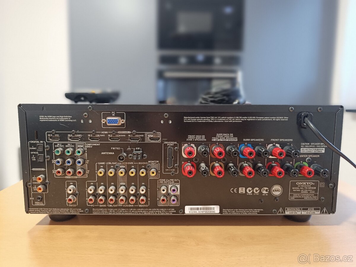 Onkyo TX-SR608 - 7.2 AV receiver | Audyssey mikrofon - 4