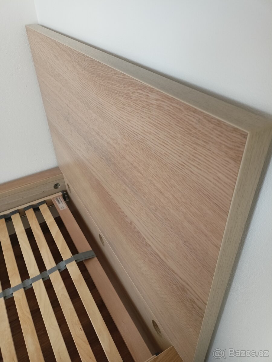 Postel IKEA Malm +rošt+matrace+noční stolek - 4