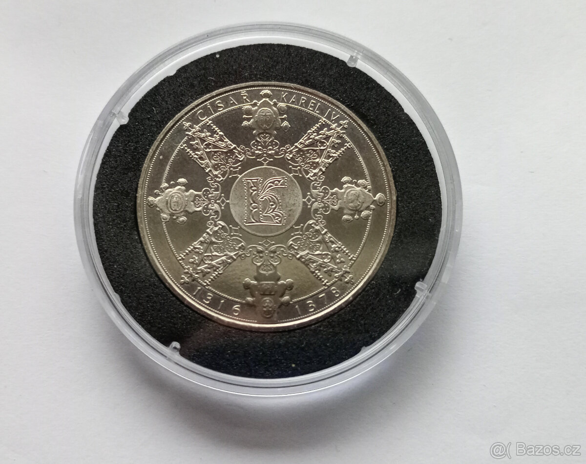 Pamětní medaile Karel IV. | 30 mm | Certifikát | 2021 - 4