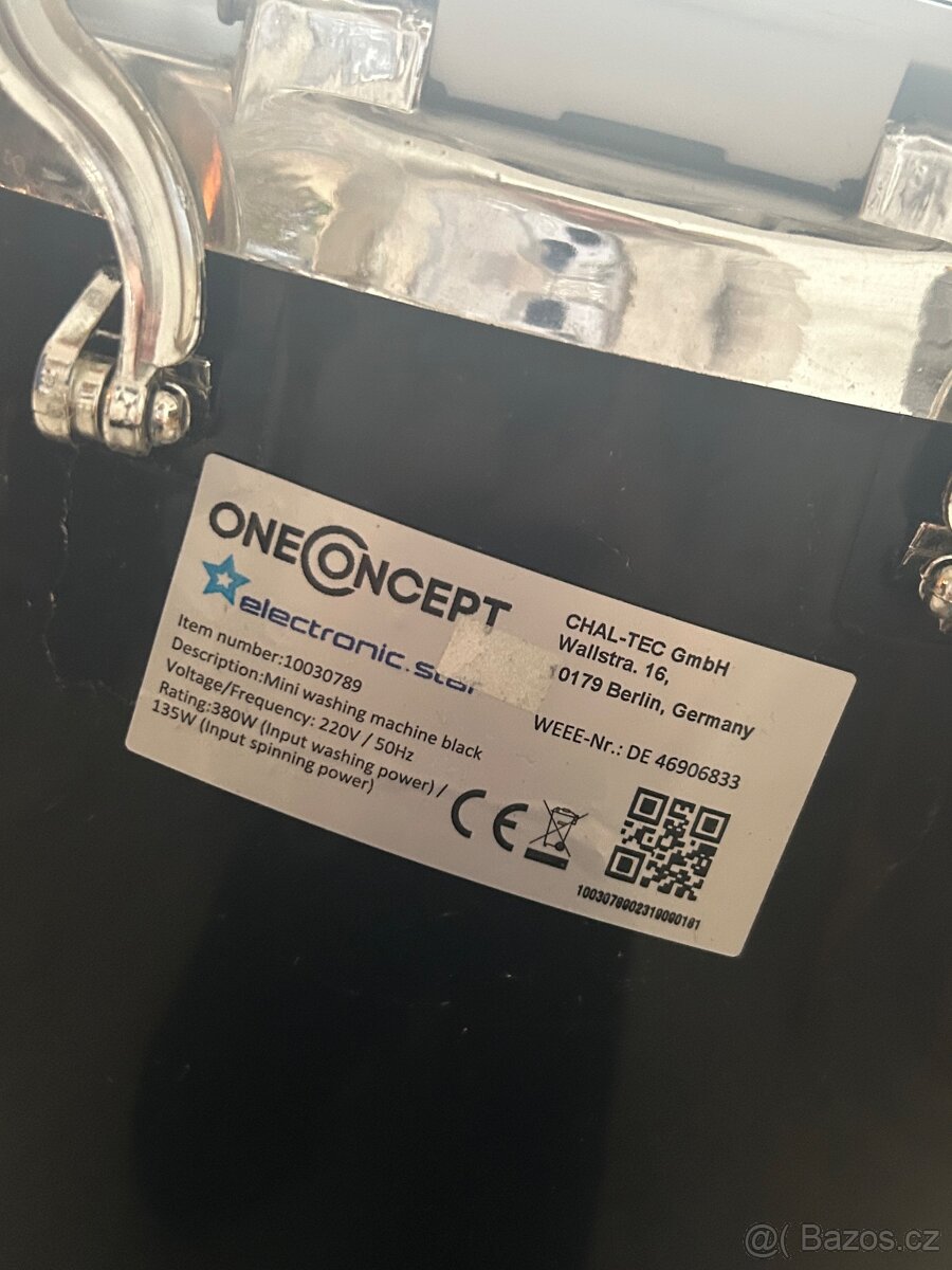Mini pračka Concept (černá) - 4
