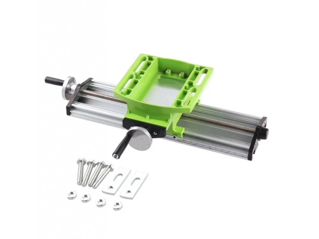 Křížový posuvný stůl s T drážkou pod vrtačku, frézu - 4