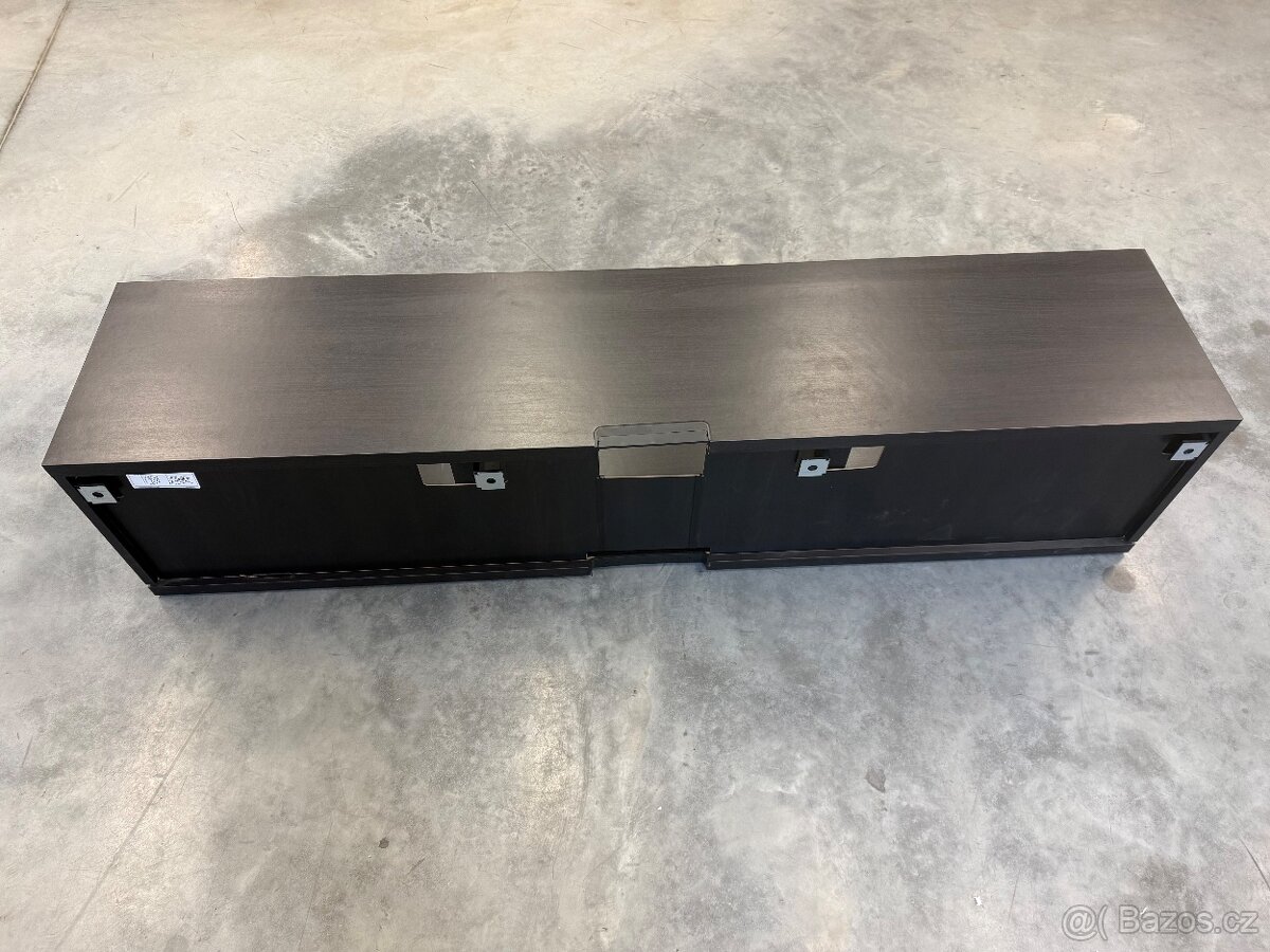 IKEA BESTÅ TV stolek / úložná skříňka – černohnědá, 180×40×3 - 4