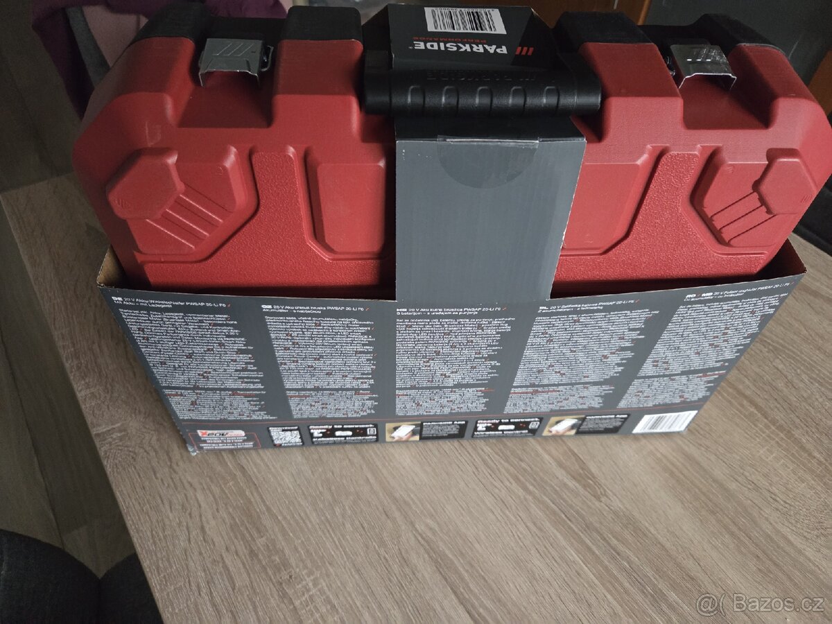 Úhlová bruska Parkside PWSAP 20LI F6+ 4ah AKU - 4