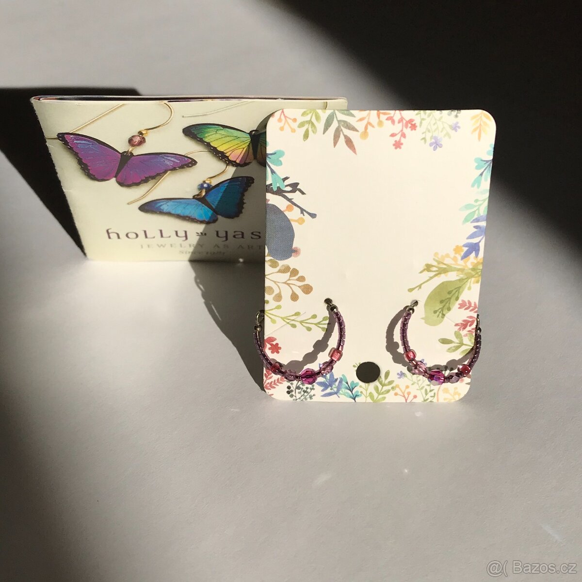 Skleněné náušnice - ruční výroba - 4