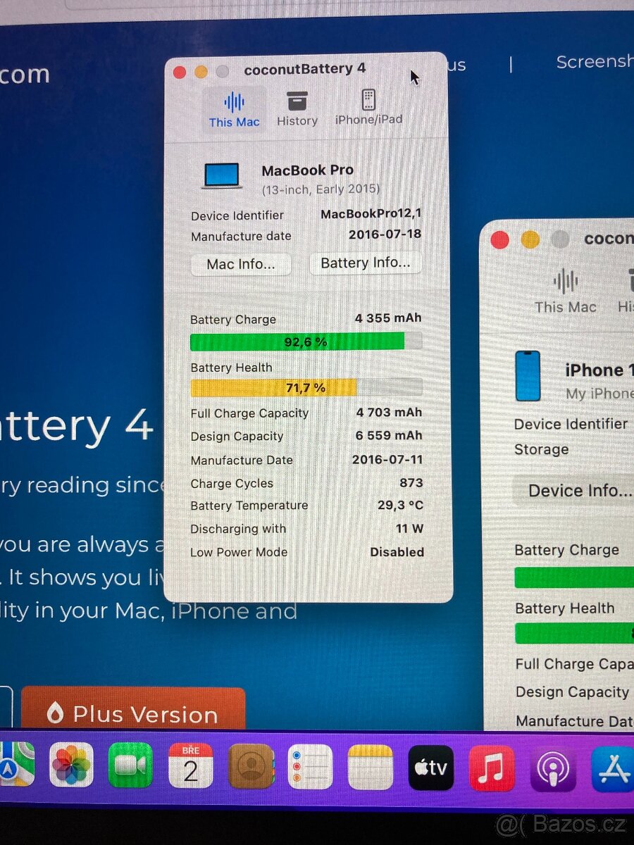 Macbook PRO 13" 2015, CZ distribuce, pěkný stav - 4