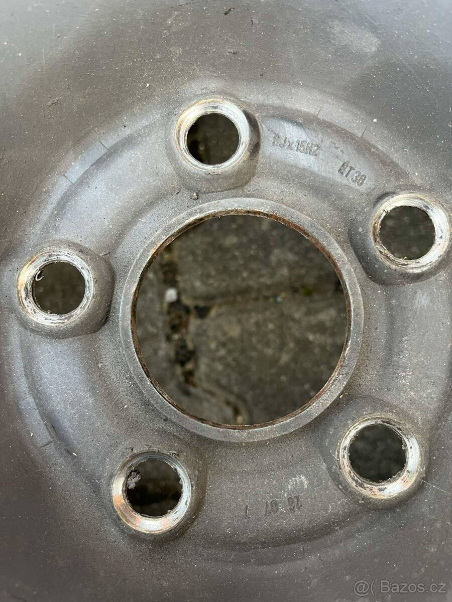 Plechové disky 5x100 R15 ET38 - 4