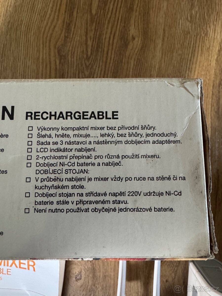 Retro Ruční Šlehač Mixér Nepoužitý - 4