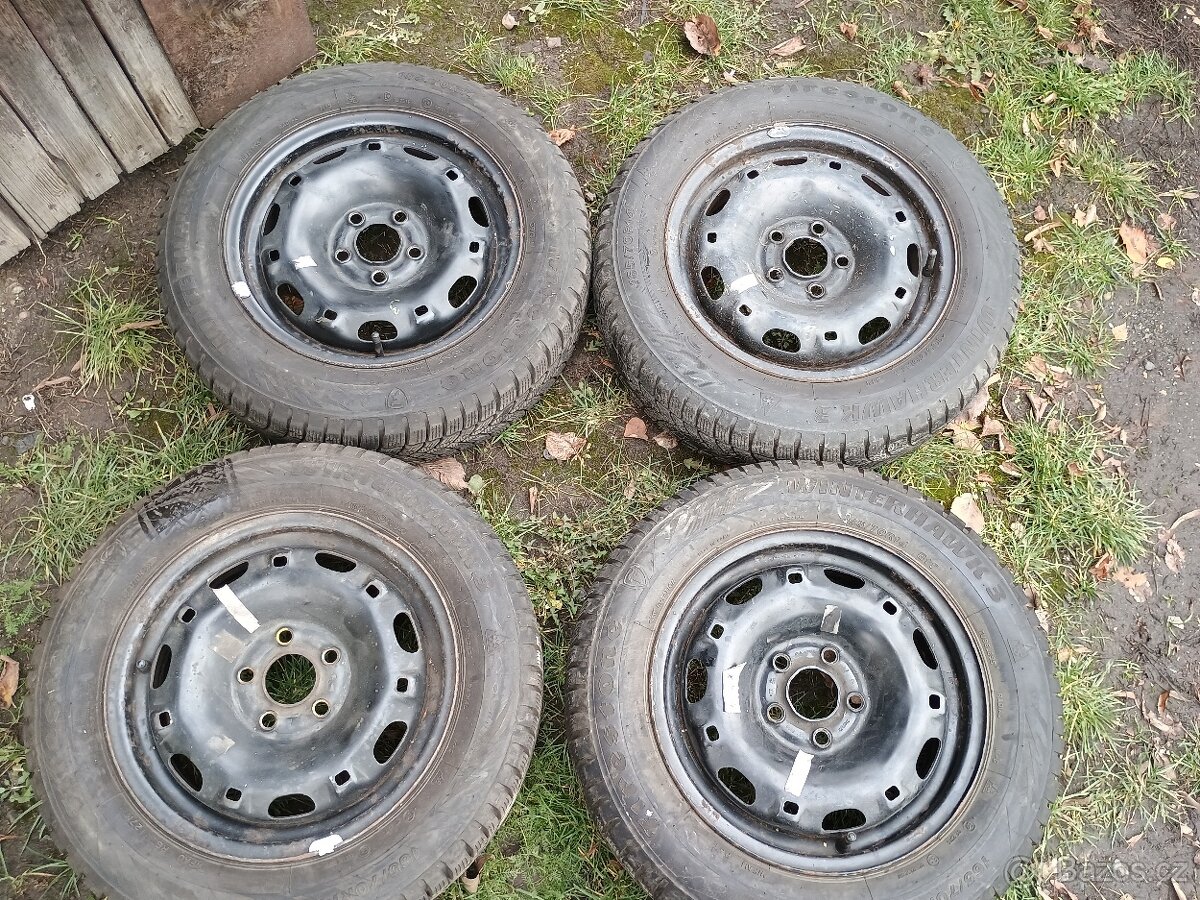 Málo jetá sada fabia 165 70 14 zima 5J 5x100 14 - 4