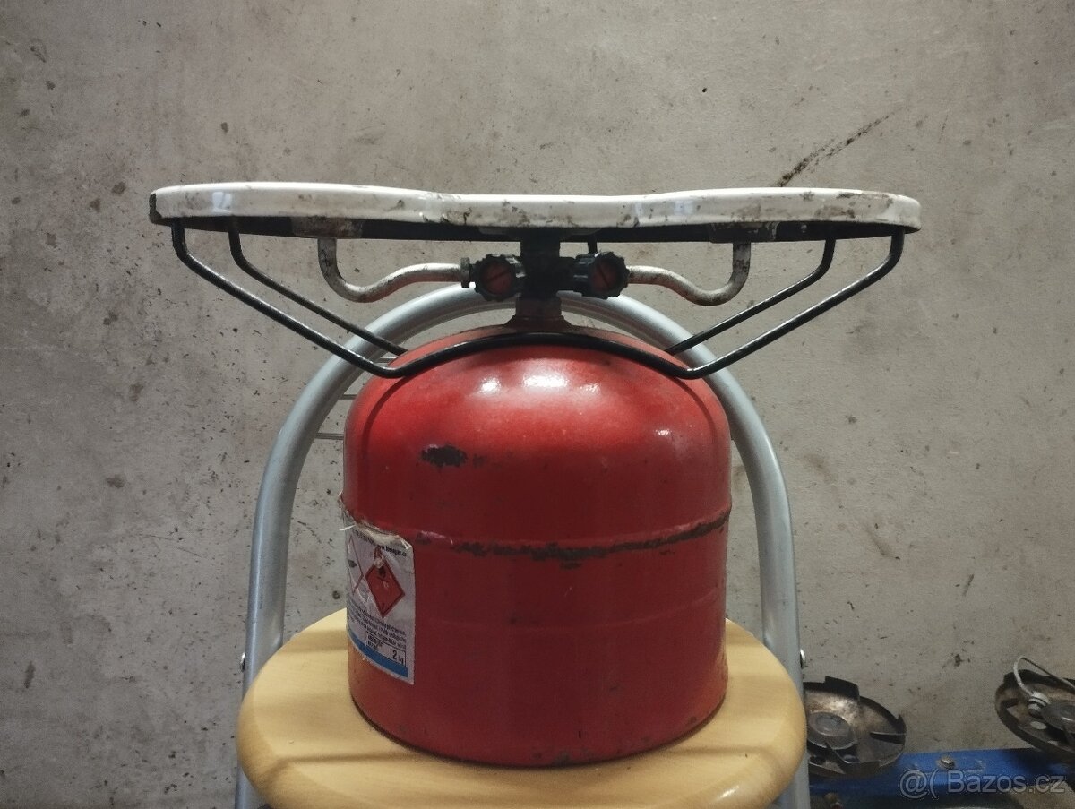 Dvouplotýnkový vařič na PB 2kg+ plná bomba - 4