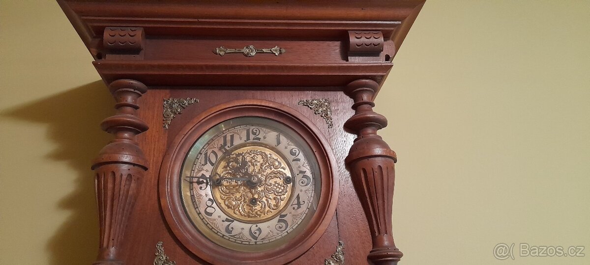 Nástěnné hodiny pendlovky trojzávažové čtvrťové - 4