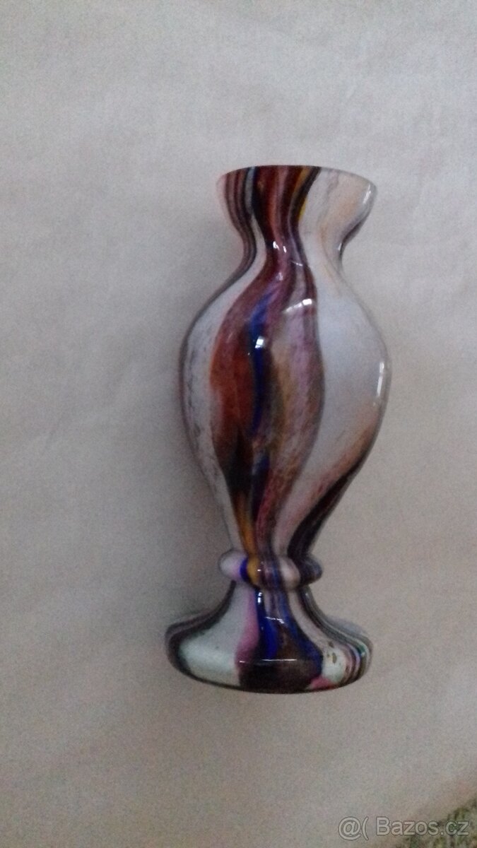 VÁZY Z BROKOVÉHO SKLA // KOŘENKY RUČNĚ MALOVANÉ - 4