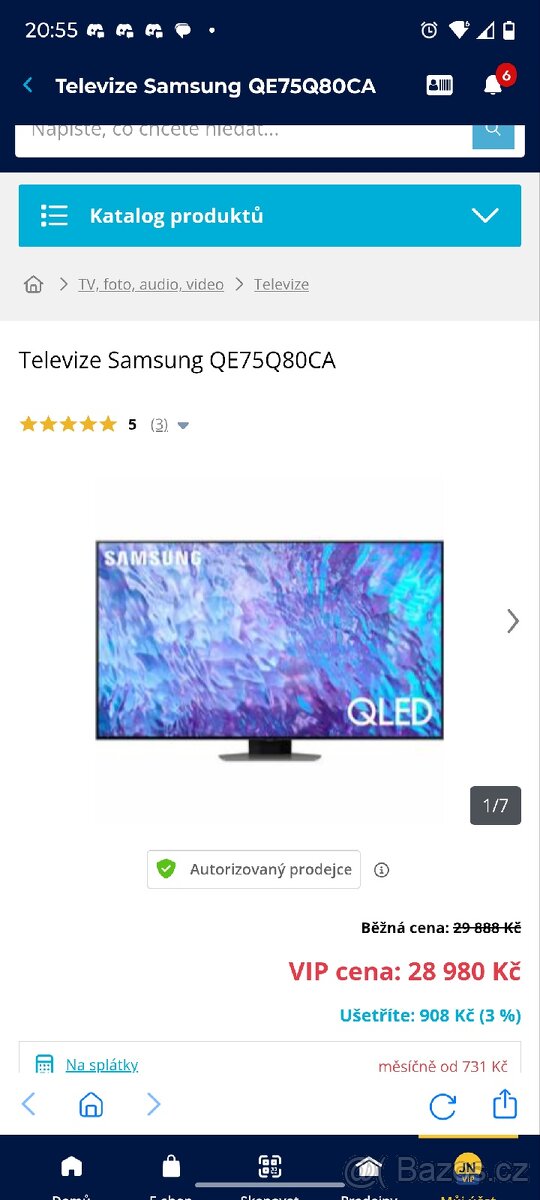Televize Samsung QE75Q80CA - 4